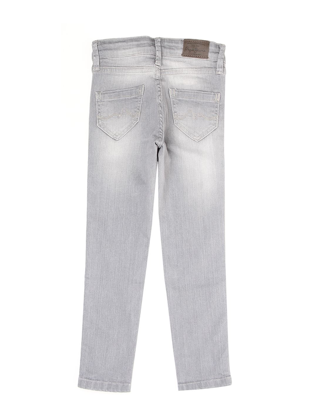 Pepe Jeans Girls Solid Grey  Jeans